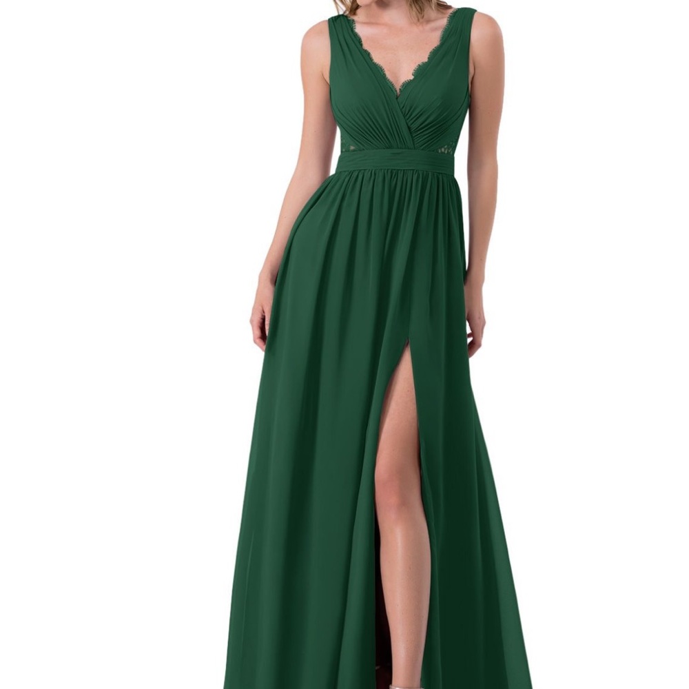 Azazie Dark Green Bridesmaid Dress A0 Kehlani